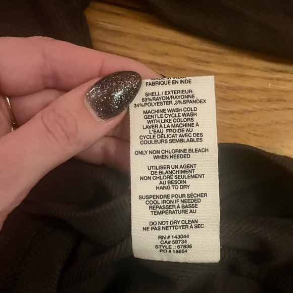 SALE NWOT Avec Les Filles rib knit square neck top - Picture 10 of 10